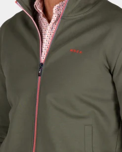 Groen sportief vest