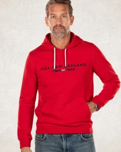Hoodie met logo - Carmine Red
