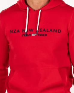 Hoodie met logo - Carmine Red