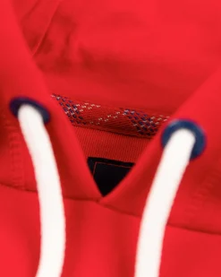 Hoodie met logo - Carmine Red