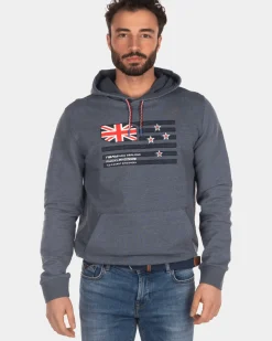 Hoodie met vlag - Green Grey