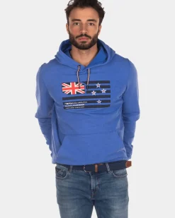 Hoodie met vlag - Intense Cobalt