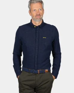 Indigo katoenen overhemd Oterei - Ink Navy