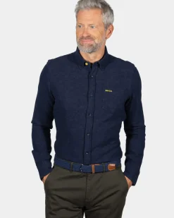Indigo katoenen overhemd Oterei - Ink Navy