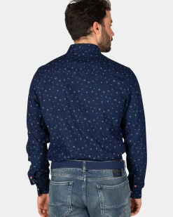 Indigo linnen overhemd - Indigo