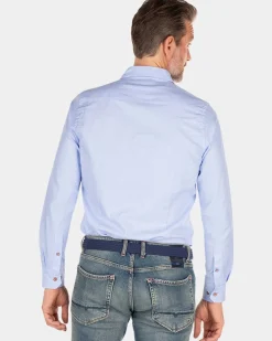 Katoenen blauw overhemd - Rhythm Blue