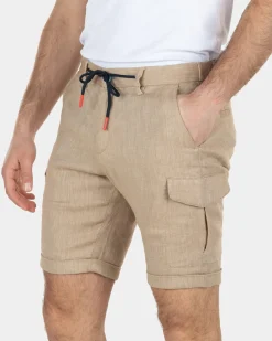 Katoenen cargo korte broek