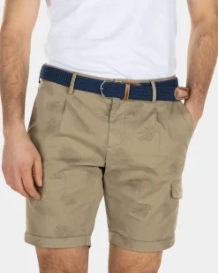 Katoenen cargo shorts met bloemenprint - Beach Sand