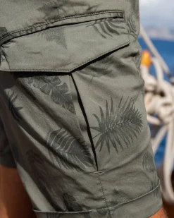 Katoenen cargo shorts met bloemenprint - High Summer Army