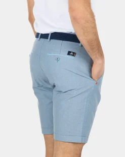 Katoenen chino korte broek - Bright Sky