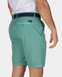 Katoenen chino korte broek Hamilton - Aquamarine