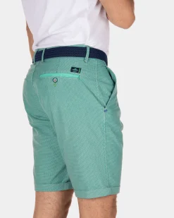 Katoenen chino korte broek Hamilton - Aquamarine