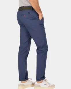 Katoenen chino met stretch - Dusk Navy