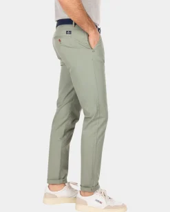 Katoenen chino met stretch - Mellow Army