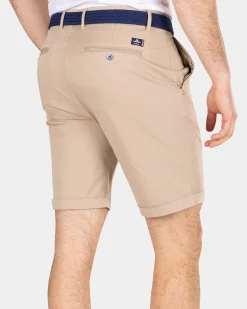 Katoenen chino shorts - Shimmering Sand