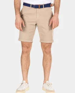 Katoenen chino shorts - Shimmering Sand