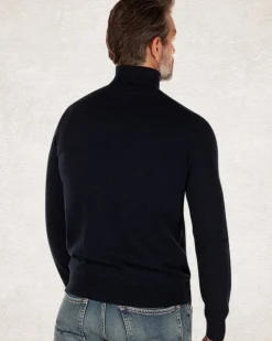 Katoenen coltrui - Charcoal Navy
