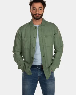 Katoenen linnen overshirt - Active Army