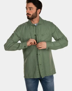 Katoenen linnen overshirt - Active Army