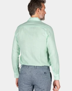 Katoenen overhemd - Teal Green