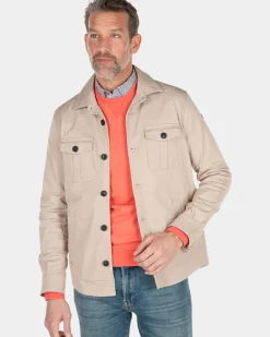 Katoenen overshirt - Shimmering Sand