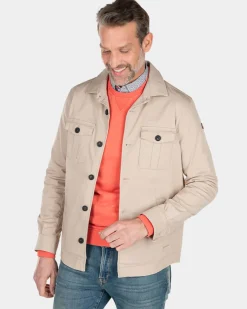 Katoenen overshirt - Shimmering Sand