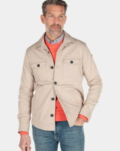 Katoenen overshirt - Shimmering Sand