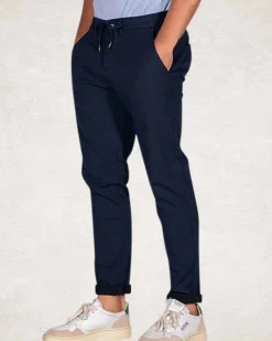 Katoenen stretch chino relaxed
