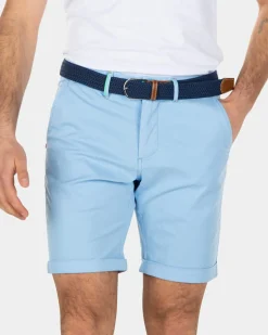 Katoenen stretch chino shorts - Bright Sky