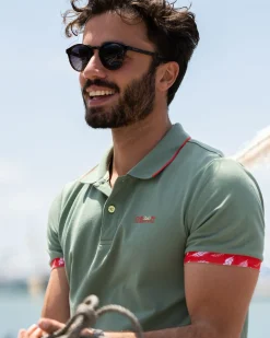 Katoenen stretch polo - Active Army