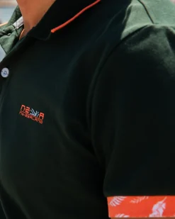 Katoenen stretch polo - Dark Pine