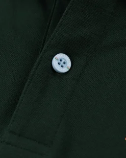 Katoenen stretch polo - Dark Pine