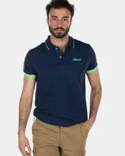 Katoenen stretch polo - Key Navy