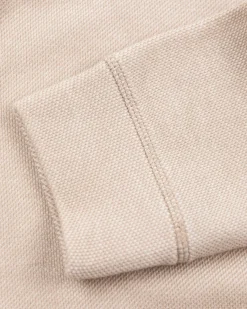 Katoenen trui met rits - Shimmering Sand