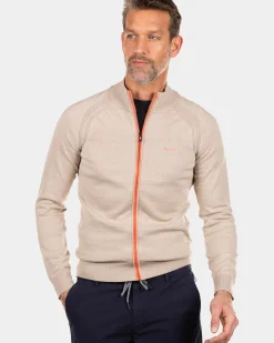 Katoenen vest met rits - Shimmering Sand