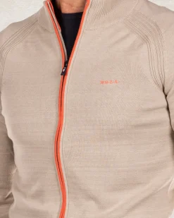 Katoenen vest met rits - Shimmering Sand