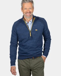 Katoen kasjmier trui Graham - Ink Navy