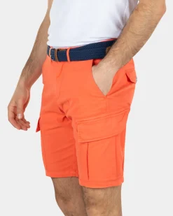 Katoen stretch cargo shorts - Burned Orange