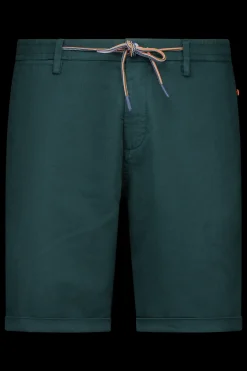 Korte broek met linnen - Classic Green
