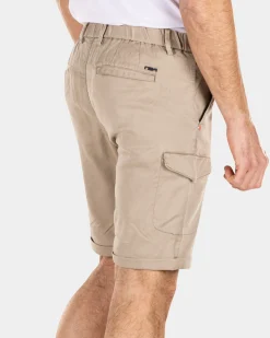Korte cargo met stretch - Shimmering Sand