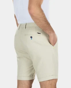 Korte chino van linnen met stretch - Light Kit