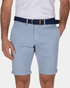 Korte stretch chino Whale Bay - Dusk Blue
