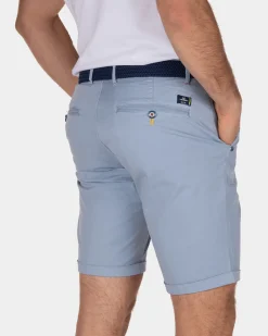 Korte stretch chino Whale Bay - Dusk Blue