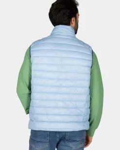 Lichtblauwe bodywarmer
