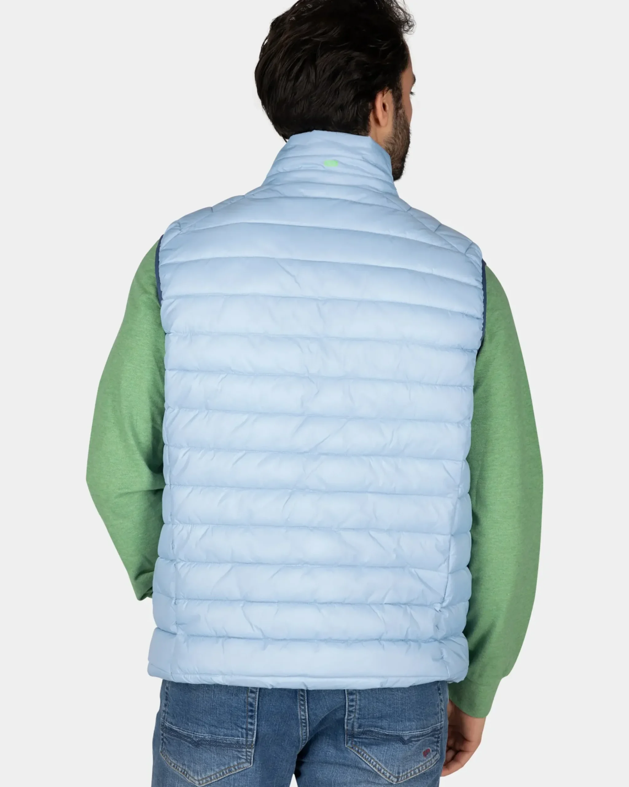Lichtblauwe bodywarmer