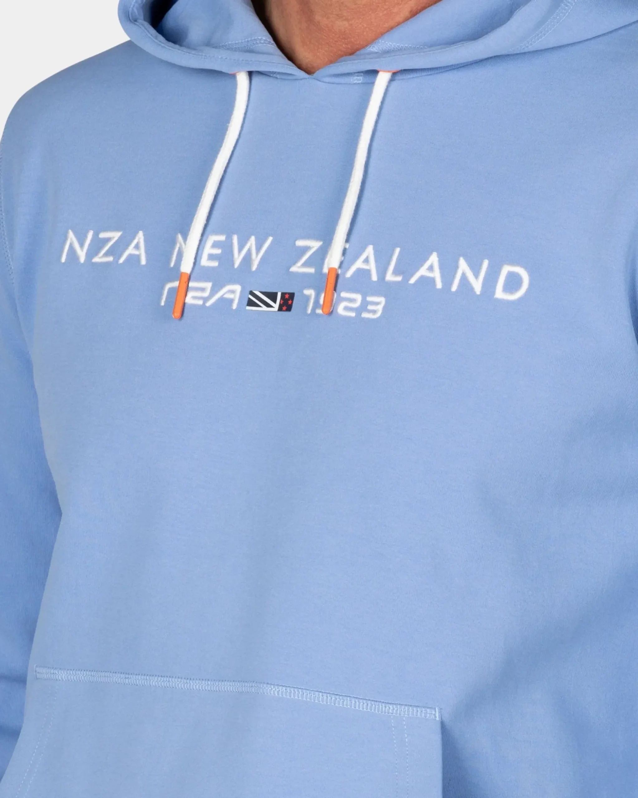 Lichtblauwe hoodie
