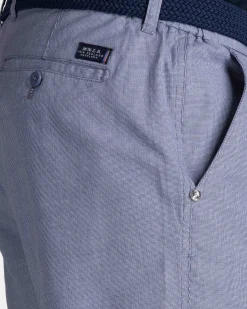 Lichtblauwe katoenen stretchshorts