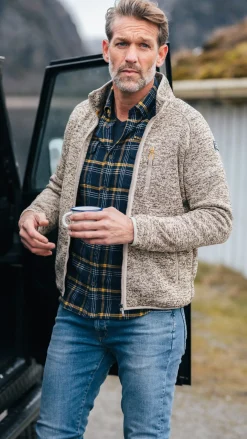 Lichtbruin fleece vest - Chestnut
