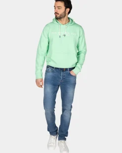Lichtgroene hoodie