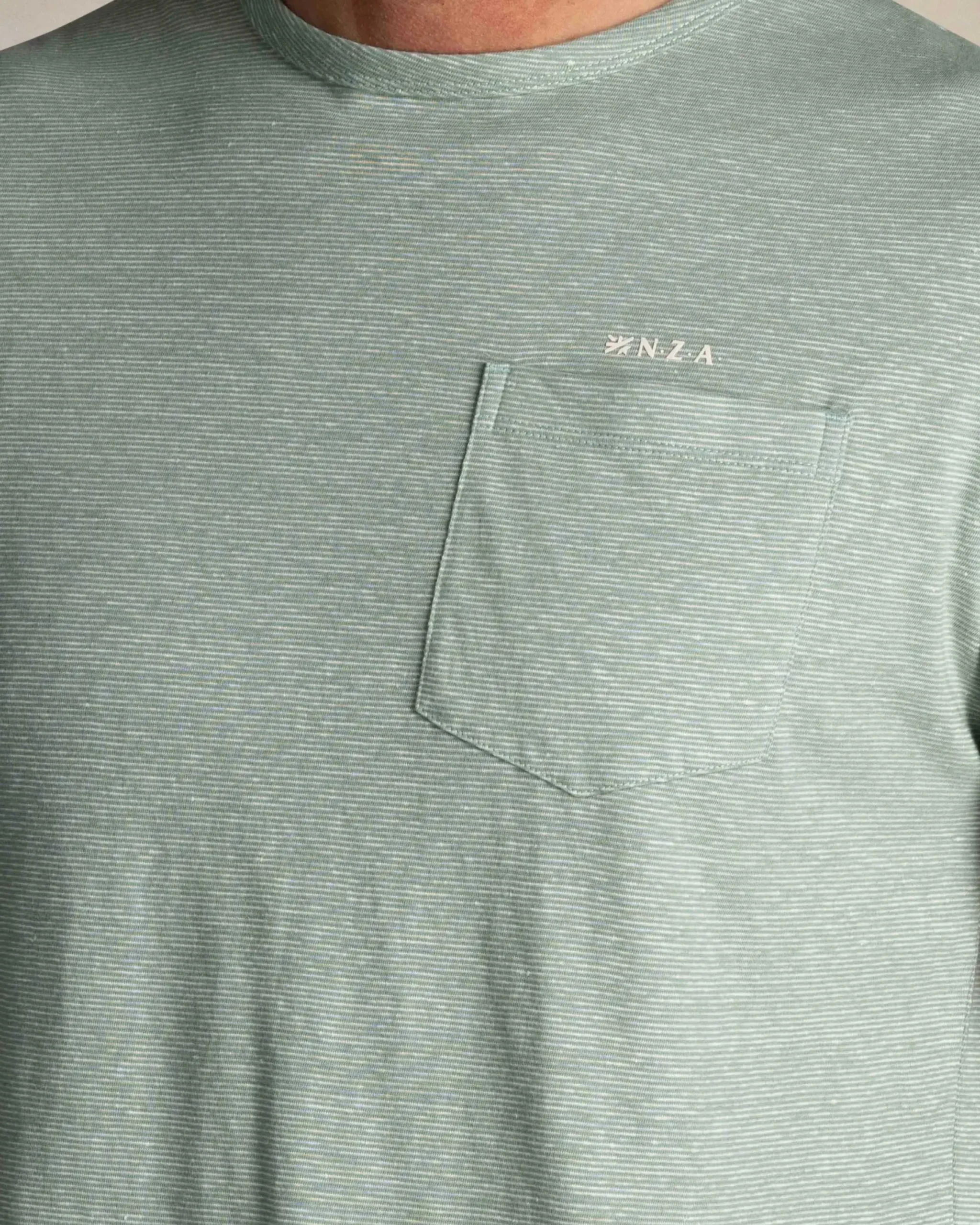Lichtgroen linnen T-shirt